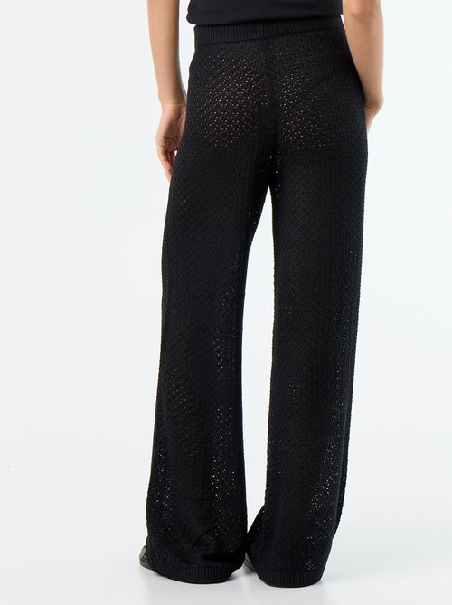 Pantalon de plage en maille crochet - Kiabi