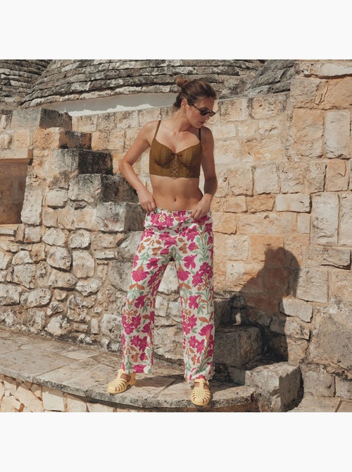 Pantalon de pyjama 7/8ème juillet - rougegorge lingerie - Kiabi