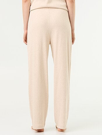 Pantalon de pyjama en maille côtelée