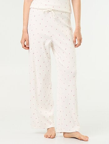 Pantalon de pyjama en maille côtelée
