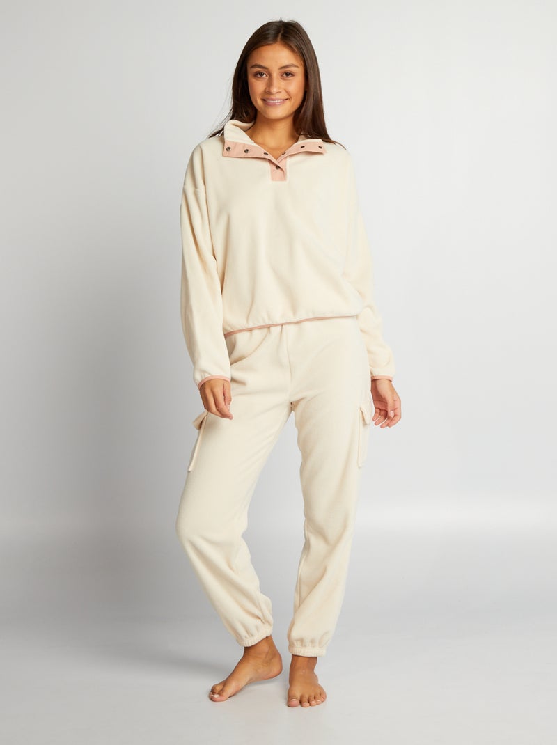 Pantalon Pyjama Femme Polaire Lovasy - Bas De Pyjama Flanelle Chaud Avec Poches, Confort Hiver