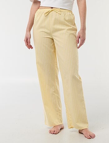 Pantalon de pyjama en popeline rayé