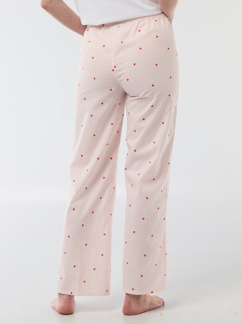 Pantalon de pyjama en popeline rayé - Kiabi