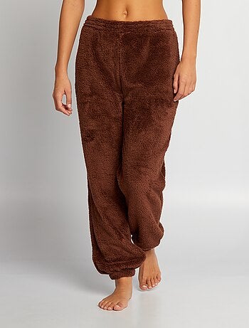 Pantalon de pyjama en sherpa - Kiabi