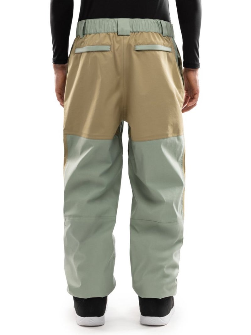 Pantalon de snowboard oversize homme homme p4 yama olive Vert - Kiabi