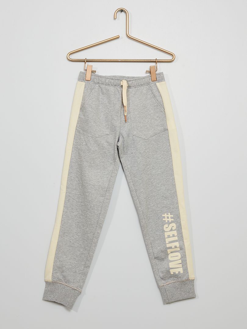 Pantalon de sport gris - Kiabi
