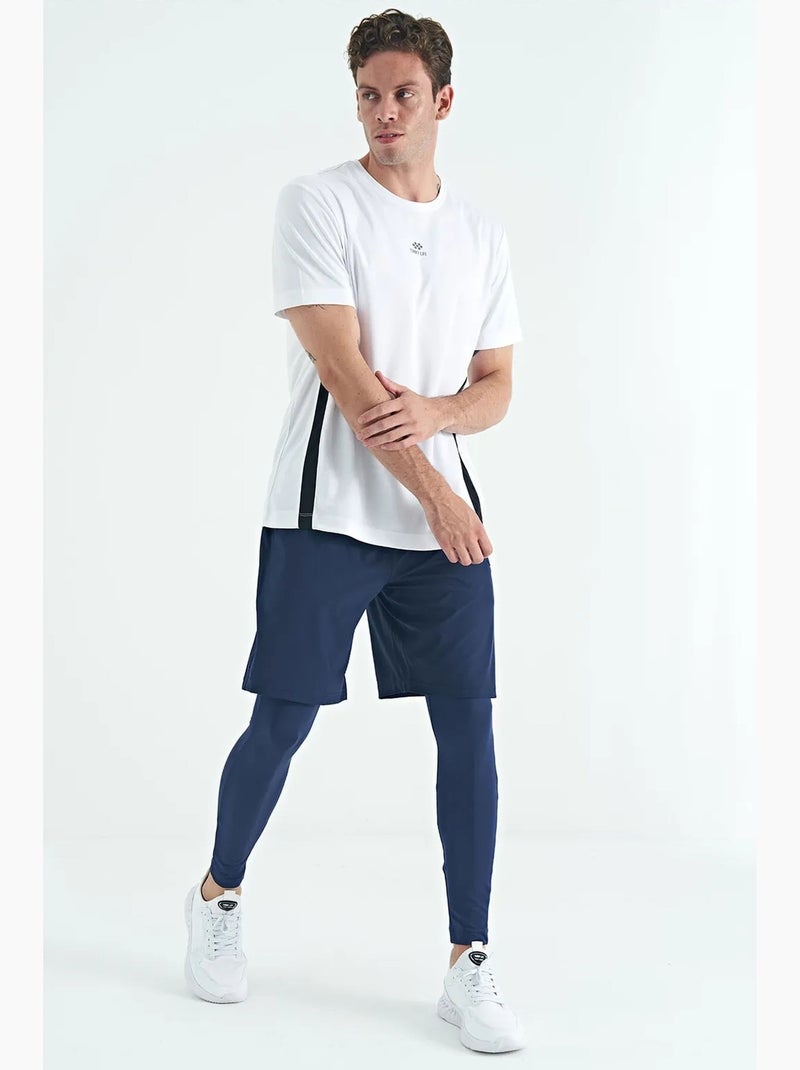 Pantalon de sport homme skinny en maille tommy Bleu marine - Kiabi