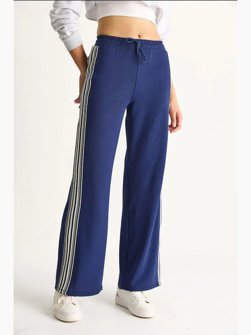 Pantalon de survêtement à enfiler à jambe large lucci Bleu marine - Kiabi