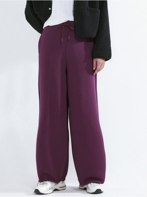 Pantalon de survêtement basique à coupe ajustée et surélevée hiccup - Kiabi Pantalon de survêtement basique à coupe ajustée et surélevée hiccup - Kiabi