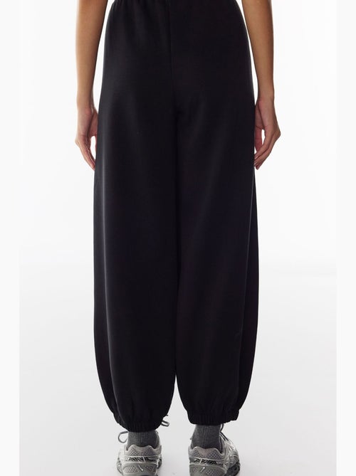 Pantalon de survêtement coupe ballon avec détails de couture, molletonné penti - Kiabi