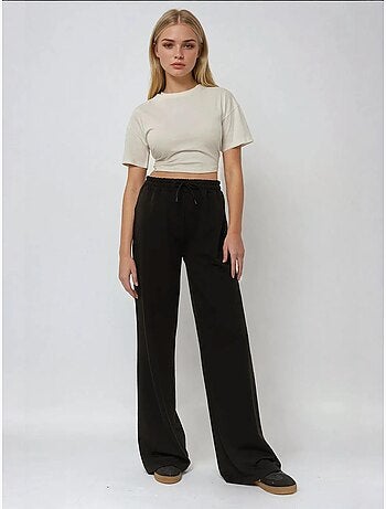 Pantalon de survêtement élastique à jambes larges hiccup