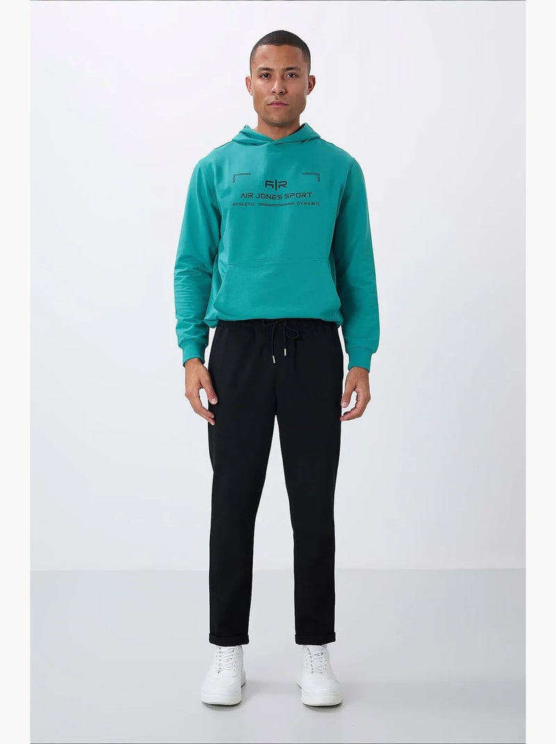 Pantalon de survêtement homme texturé fuselé tommy Noir - Kiabi