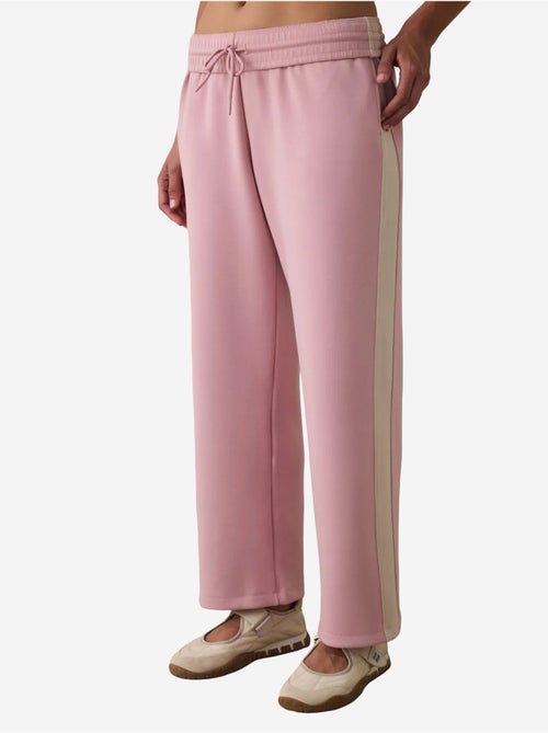 Pantalon de survêtement silky feel à taille normale et empiècements penti - Kiabi Pantalon de survêtement silky feel à taille normale et empiècements penti - Kiabi