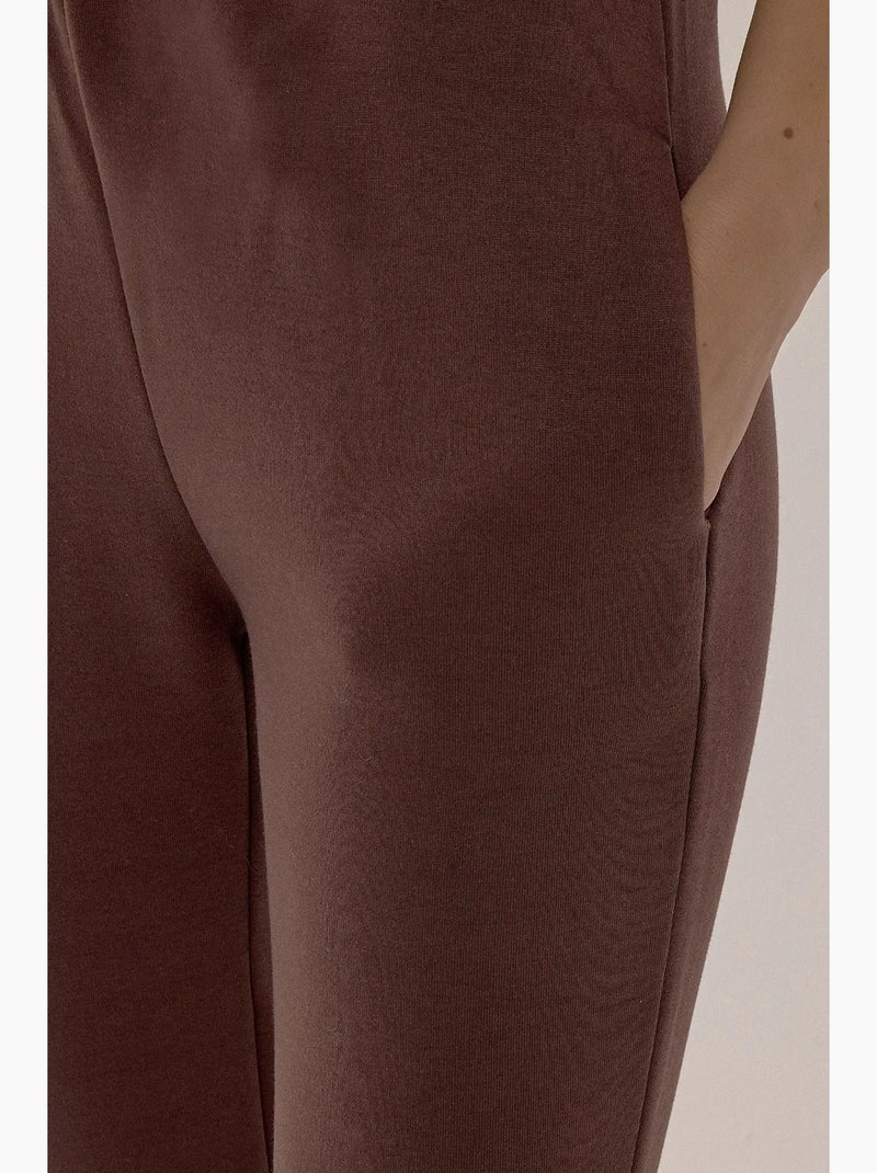 Pantalon de survêtement slim fit à cordon hiccup Marron - Kiabi