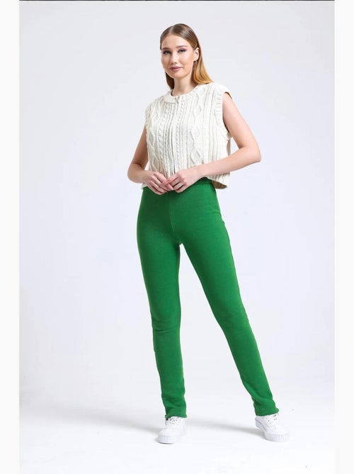 Pantalon de survêtement taille haute avec fente zippée hiccup - Kiabi Pantalon de survêtement taille haute avec fente zippée hiccup - Kiabi