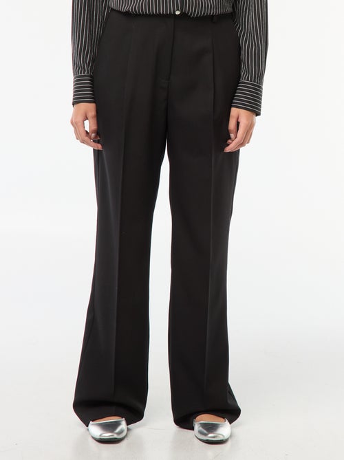 Pantalon de tailleur coupe large - Kiabi