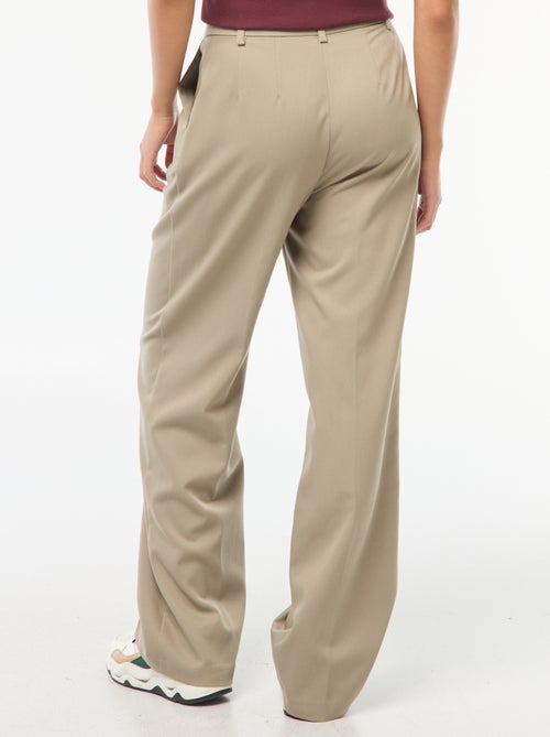 Pantalon de tailleur coupe large - Kiabi
