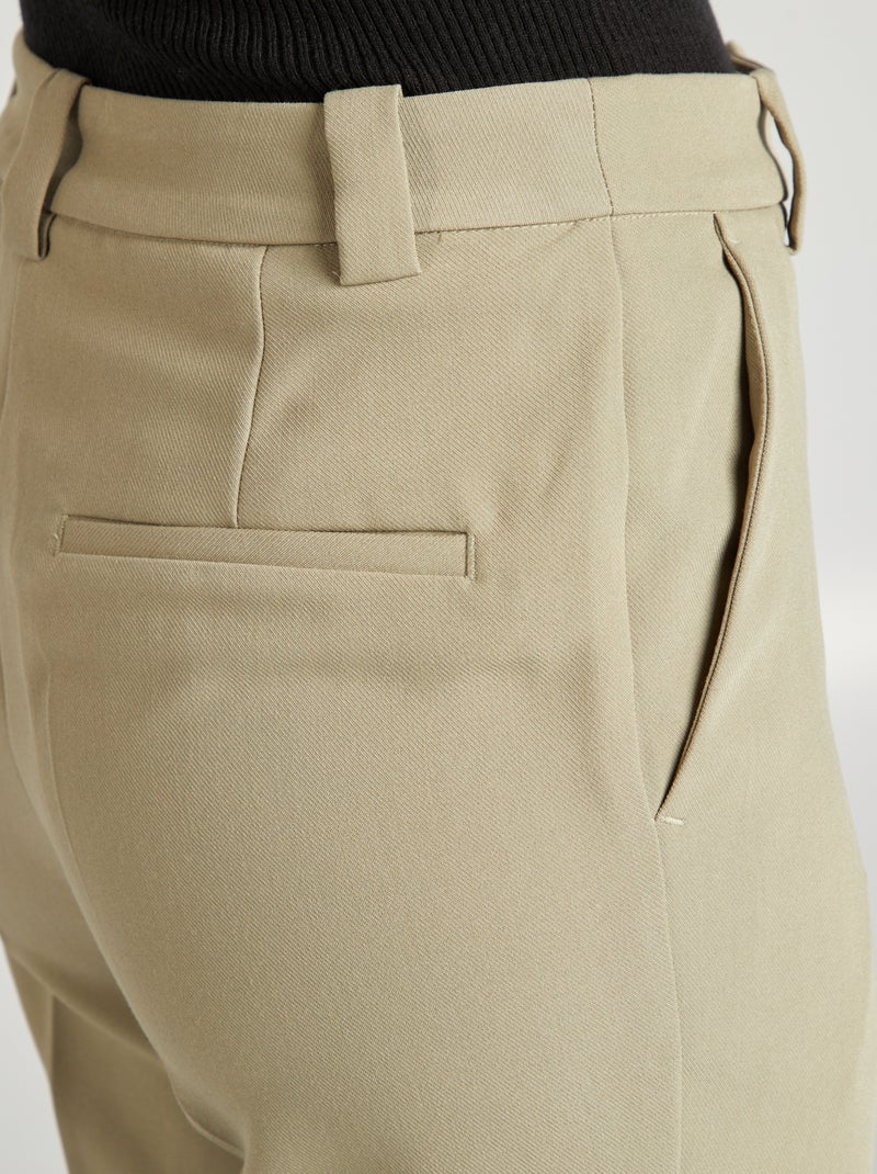 Pantalon de tailleur large Vert - Kiabi