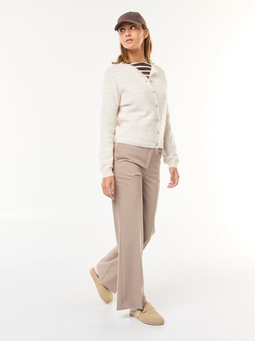 Pantalon de tailleur uni coupe droite - Kiabi