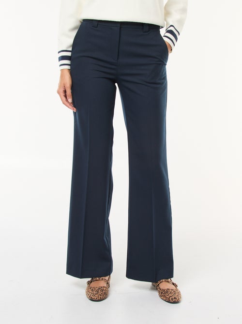 Pantalon de tailleur uni coupe droite - Kiabi