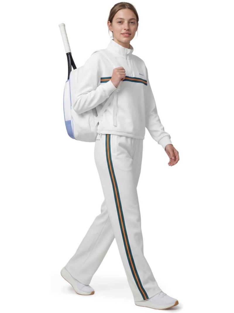 Pantalon de tennis jambes larges femme tennis femme volley-w Blanc - Kiabi