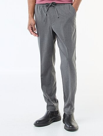 Pantalon de ville à fines rayures