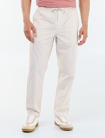 Pantalon de ville en popeline