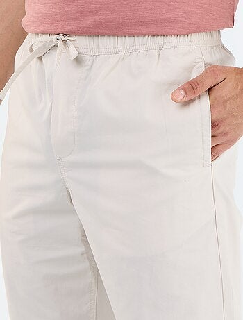 Pantalon de ville en popeline