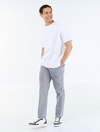 Pantalon de ville en popeline