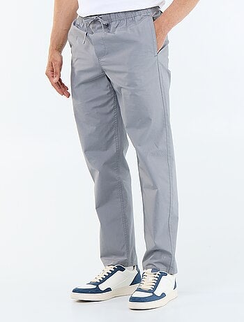 Pantalon de ville en popeline