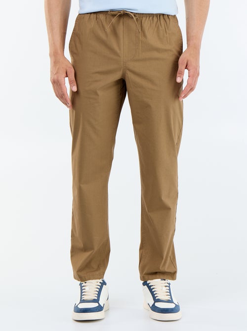 Pantalon de ville en popeline - Kiabi