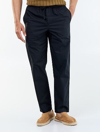 Pantalon de ville en popeline