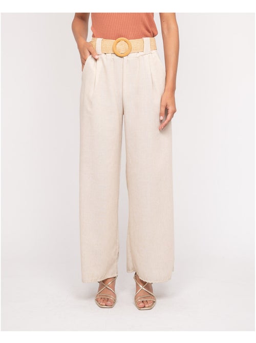 Pantalon de ville et ceinture ELOUVE - Kiabi Pantalon de ville et ceinture ELOUVE - Kiabi