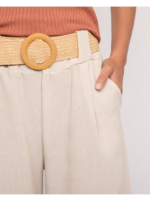 Pantalon de ville et ceinture ELOUVE - Kiabi Pantalon de ville et ceinture ELOUVE - Kiabi
