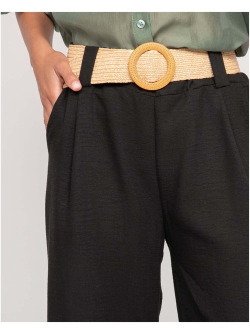Pantalon de ville et ceinture ELOUVE - Kiabi Pantalon de ville et ceinture ELOUVE - Kiabi