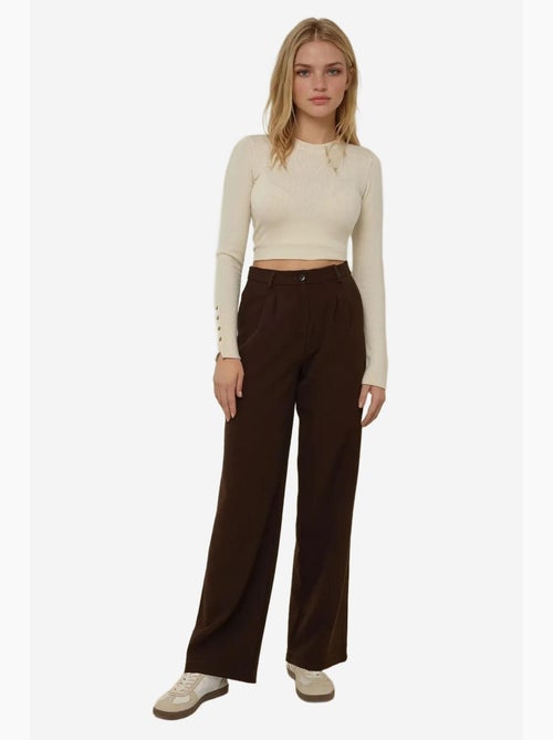 Pantalon décontracté à jambes larges hiccup - Kiabi