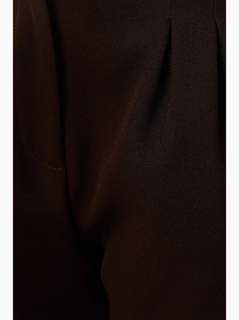 Pantalon décontracté à jambes larges hiccup Marron - Kiabi