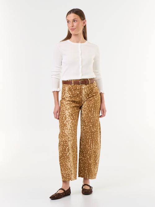 Pantalon denim à motif - Kiabi Pantalon denim à motif - Kiabi