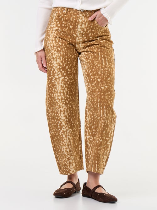 Pantalon denim à motif - Kiabi Pantalon denim à motif - Kiabi