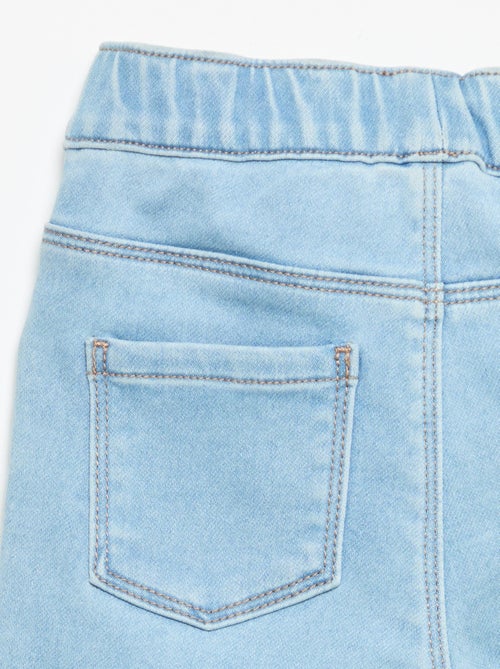 Pantalon denim avec revers à la base - Kiabi