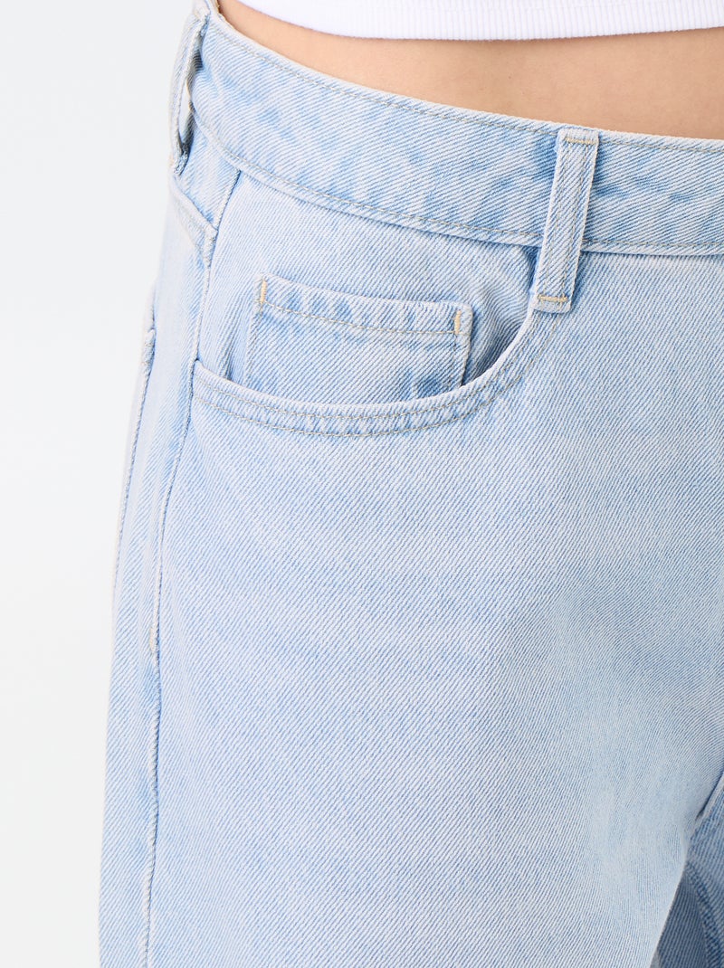 Pantalon denim baggy Bleu - Kiabi