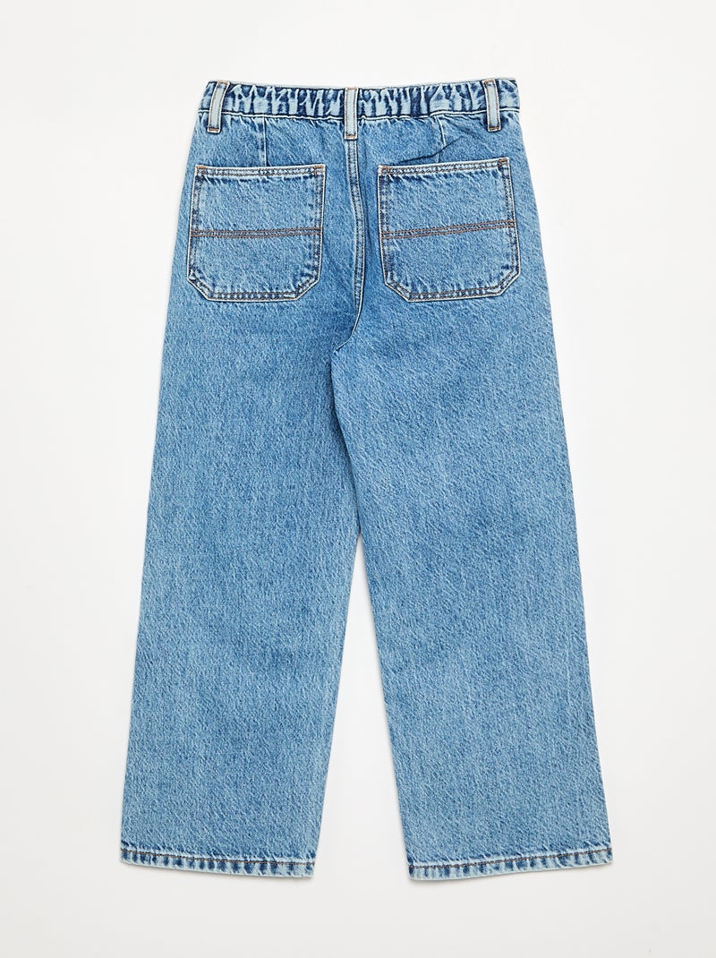 Pantalon denim baggy Bleu - Kiabi