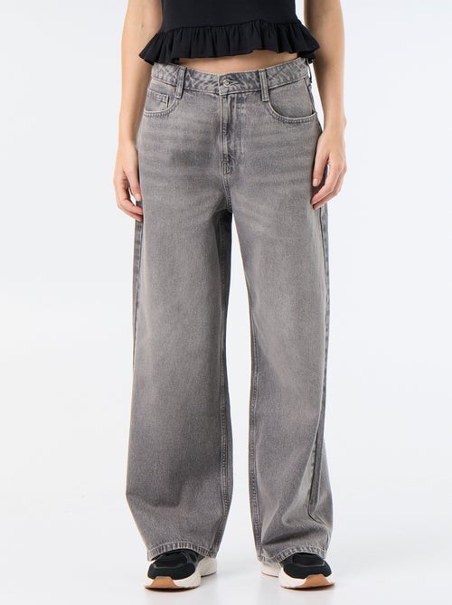 Pantalon denim baggy - Kiabi Pantalon denim baggy - Kiabi