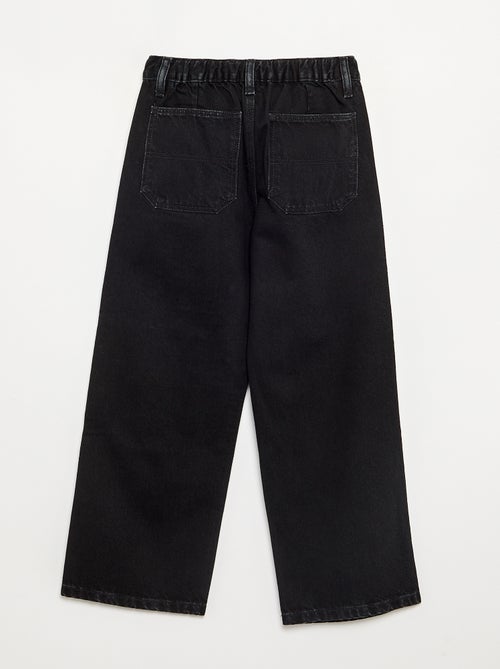Pantalon denim baggy - Kiabi