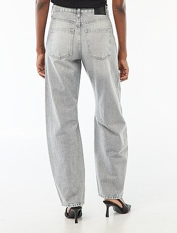Pantalon denim barrel en coton
