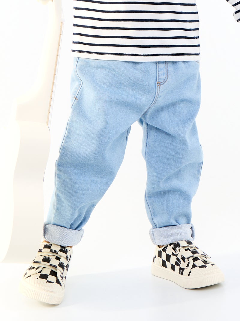 Pantalon denim Bleu - Kiabi