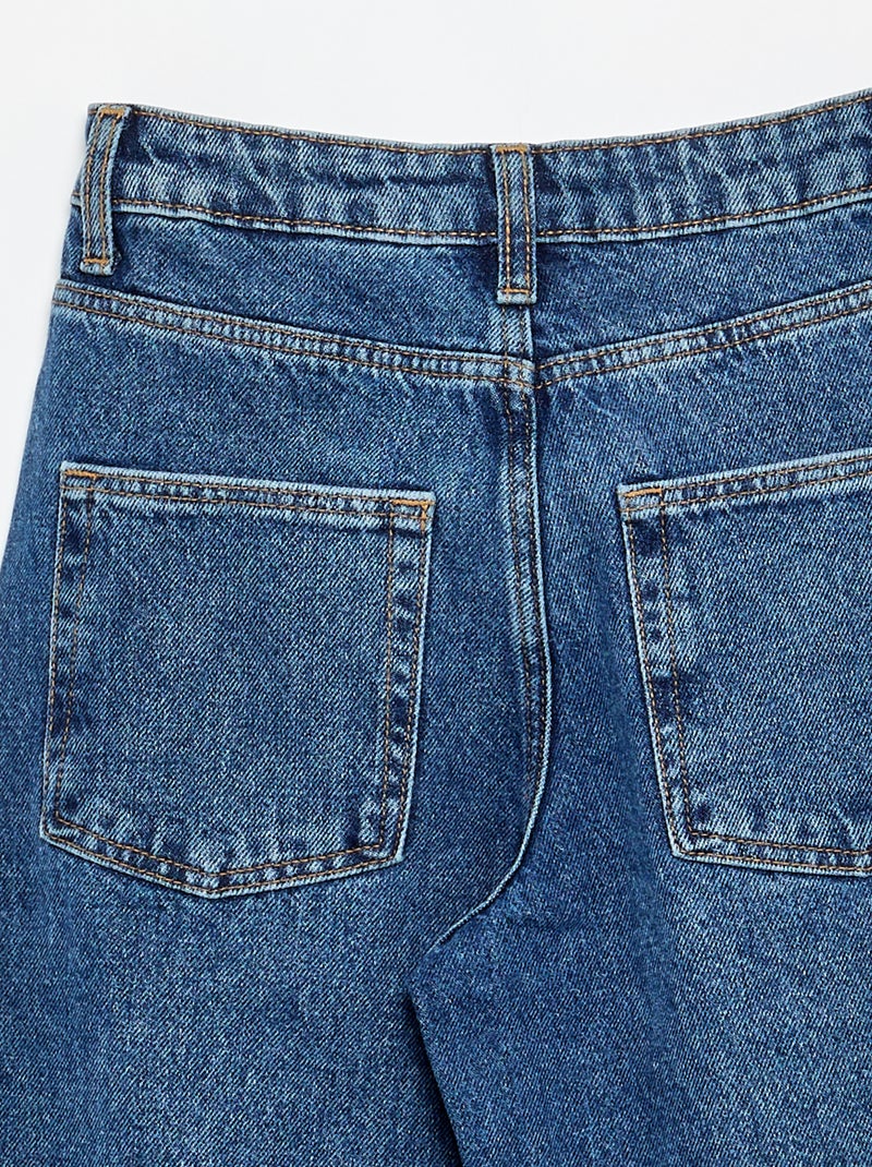 Pantalon denim coupe baggy Bleu - Kiabi