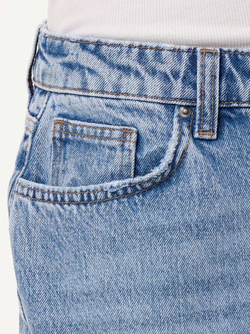 Pantalon denim coupe baggy Bleu - Kiabi