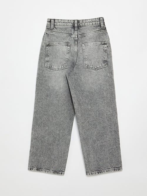 Pantalon denim coupe baggy - Kiabi