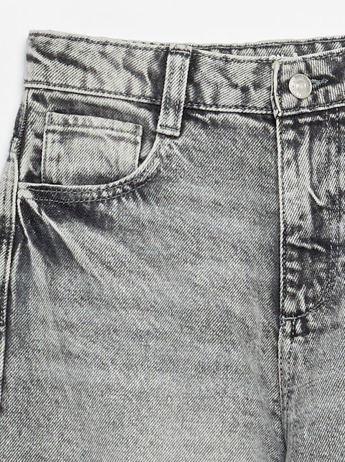 Pantalon denim coupe baggy - Kiabi